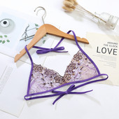 Naiste õhuke rinnahoidja ilma polsterdatud rinnahoidjata Moodne seksikas pitsist läbipaistev rinnahoidja Õõnesvõrk Seksikas naiste aluspesu