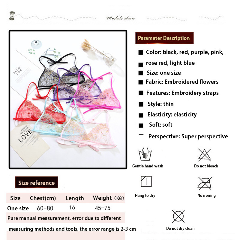 Naiste õhuke rinnahoidja ilma polsterdatud rinnahoidjata Moodne seksikas pitsist läbipaistev rinnahoidja Õõnesvõrk Seksikas naiste aluspesu