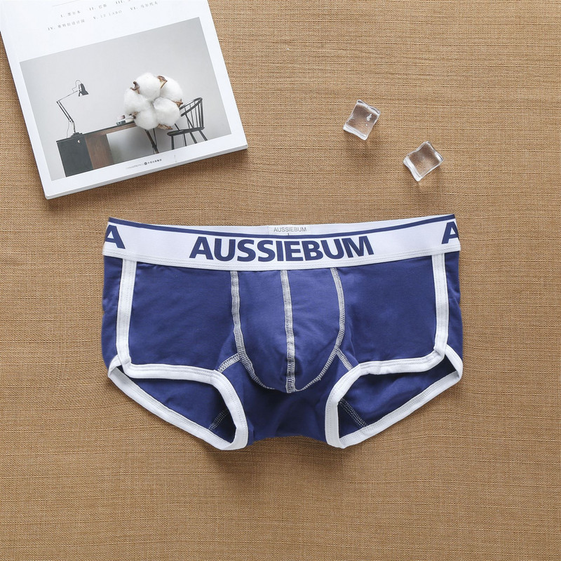 Dropshipping Lenjerie de corp pentru bărbați, din bumbac, la modă, pantaloni cu unghi plat, cu talie joasă, lenjerie de corp pentru tineret, chiloți boxer pentru bărbați