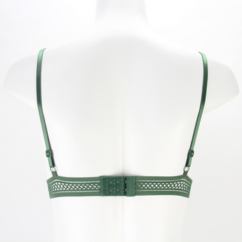 Bleuquee френски стил Bralette Безшевен дълбок V дантелен сутиен Безжично тънко бельо Секси бельо Меки Push Up сутиени за жени Hot