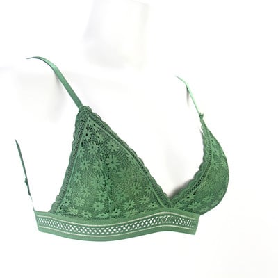 Bleuquee francuski stil Bralette Bešavni duboki V čipkasti grudnjak Bežično tanko donje rublje Seksi donje rublje Meki push up grudnjaci za žene Vruće