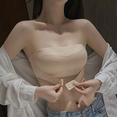 Στράπλες Γυναικεία Εσώρουχα Αντιολισθητικά Συγκεντρωμένα Μικρή Σωλήνα στήθους Τοπ Όμορφη Πλάτη Αόρατη Αντιφως Γυναικείο σουτιέν