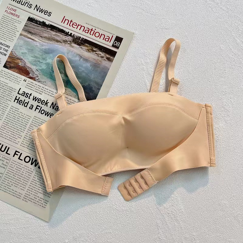 Στράπλες Γυναικεία Εσώρουχα Αντιολισθητικά Συγκεντρωμένα Μικρή Σωλήνα στήθους Τοπ Όμορφη Πλάτη Αόρατη Αντιφως Γυναικείο σουτιέν