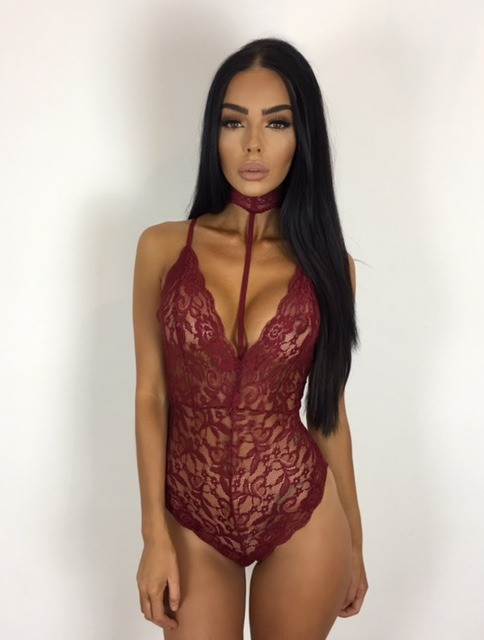Body de damă Sexy Skinny Lace Body solide în formă de Body din dantelă Livrare gratuită