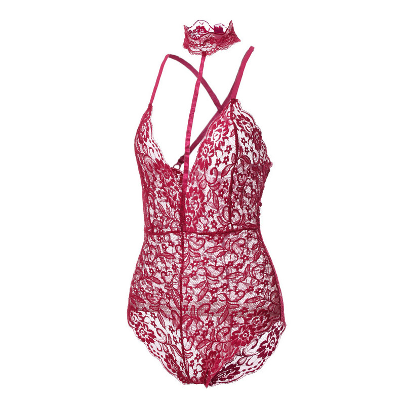 Body de damă Sexy Skinny Lace Body solide în formă de Body din dantelă Livrare gratuită