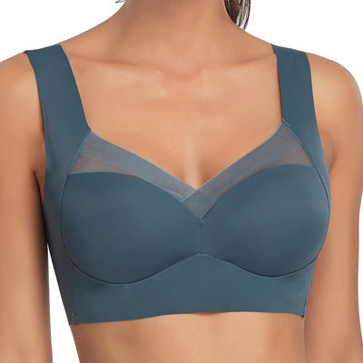 Varrat nélküli szexi melltartó nőknek Push Up Wire Free Bralette Sport Gather Thin Lace Bras Mellény Fehérnemű Ütésálló Melltartó Mujer