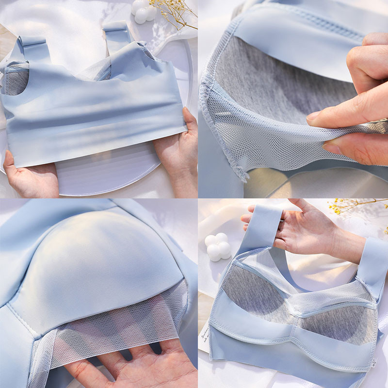 Απρόσκοπτη σέξι σουτιέν για γυναίκες Push Up Wire Free Bralette Sport Gather Thin Lace Bras Γιλέκο Εσώρουχο αντικραδασμικό Brassiere Mujer