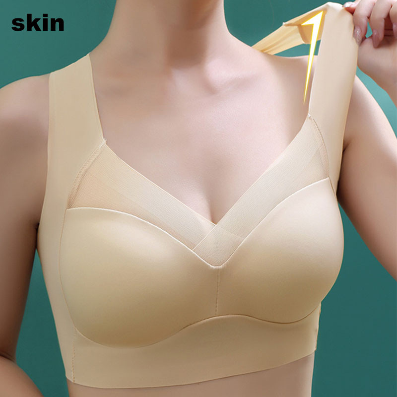 Απρόσκοπτη σέξι σουτιέν για γυναίκες Push Up Wire Free Bralette Sport Gather Thin Lace Bras Γιλέκο Εσώρουχο αντικραδασμικό Brassiere Mujer
