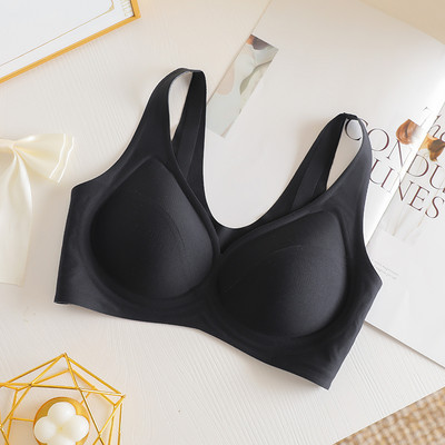 Triibuline värvus, kontrastsus, pehme tugi, õmblusteta vest naiste aluspesu, poolfikseeritud karpipadi, ilma terasrõngata, kokkupandud kõrge elastne naiste rinnahoidja