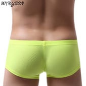 Seksualus apatinis trikotažas Vyriški minkšti bokseriai Homme prekės ženklo apatinės kelnaitės Vyriškos kelnaitės, kvėpuojantys šortai U išgaubtas maišelis vyrams