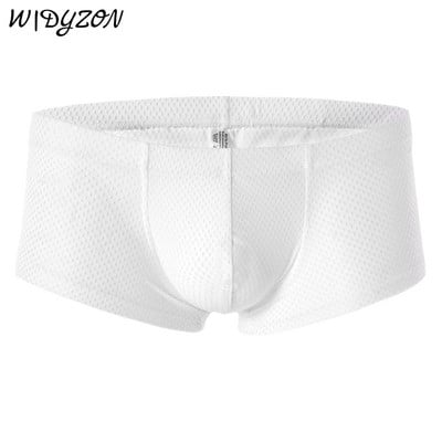 Seksualus apatinis trikotažas Vyriški minkšti bokseriai Homme prekės ženklo apatinės kelnaitės Vyriškos kelnaitės, kvėpuojantys šortai U išgaubtas maišelis vyrams