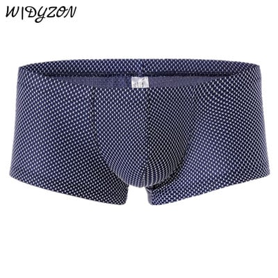 Seksualus apatinis trikotažas Vyriški minkšti bokseriai Homme prekės ženklo apatinės kelnaitės Vyriškos kelnaitės, kvėpuojantys šortai U išgaubtas maišelis vyrams