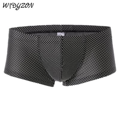 Seksualus apatinis trikotažas Vyriški minkšti bokseriai Homme prekės ženklo apatinės kelnaitės Vyriškos kelnaitės, kvėpuojantys šortai U išgaubtas maišelis vyrams