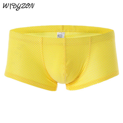 Seksualus apatinis trikotažas Vyriški minkšti bokseriai Homme prekės ženklo apatinės kelnaitės Vyriškos kelnaitės, kvėpuojantys šortai U išgaubtas maišelis vyrams