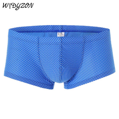 Seksualus apatinis trikotažas Vyriški minkšti bokseriai Homme prekės ženklo apatinės kelnaitės Vyriškos kelnaitės, kvėpuojantys šortai U išgaubtas maišelis vyrams