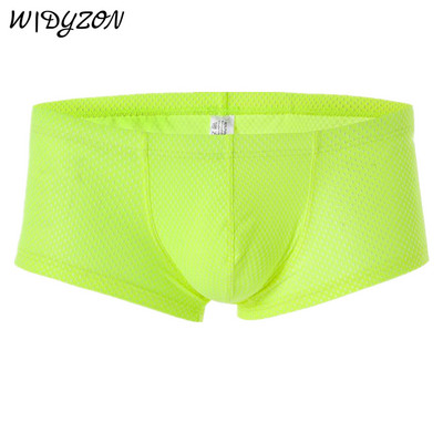 Seksualus apatinis trikotažas Vyriški minkšti bokseriai Homme prekės ženklo apatinės kelnaitės Vyriškos kelnaitės, kvėpuojantys šortai U išgaubtas maišelis vyrams