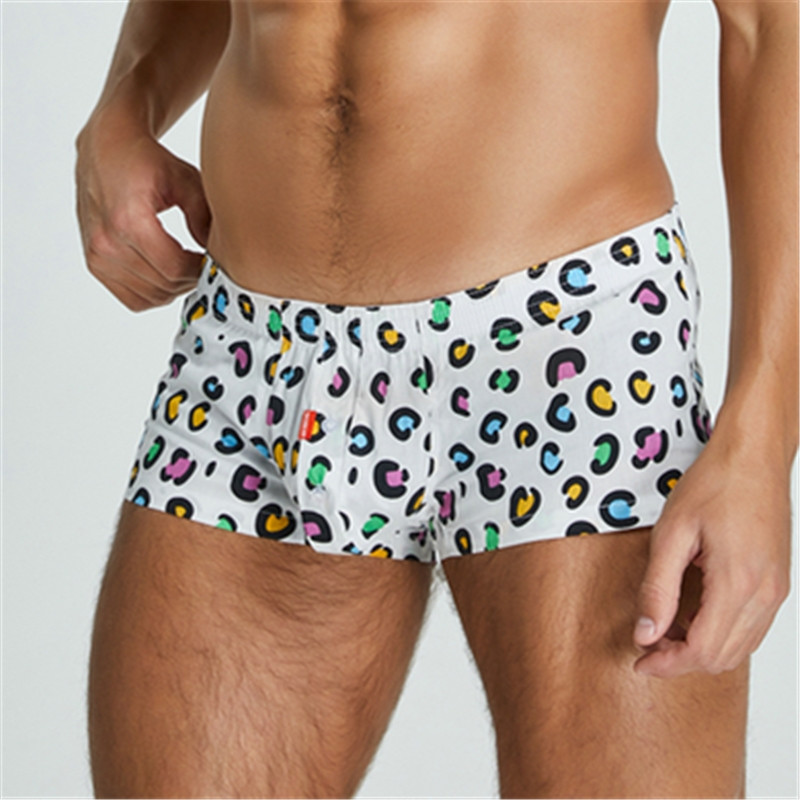 Sexi Ανδρικά Εσώρουχα & Πυζά Βαμβακερά κοντό cortos hombres Ανδρική πιτζάμα σορτς αθλητική φόρμα καρό U τσάντα Casual Trunks Σορτς πιτζάμα