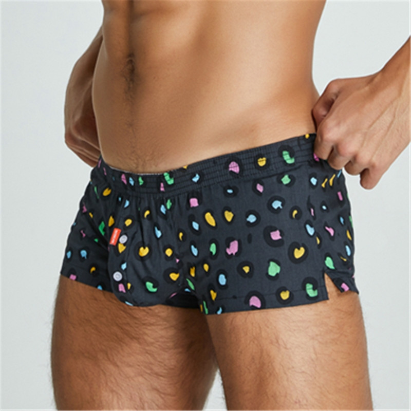 Sexi Ανδρικά Εσώρουχα & Πυζά Βαμβακερά κοντό cortos hombres Ανδρική πιτζάμα σορτς αθλητική φόρμα καρό U τσάντα Casual Trunks Σορτς πιτζάμα