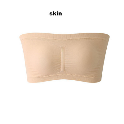 Ženski tubasti grudnjak bez naramenica, dvostruki slojevi, velika veličina, podstavljeni gornji dio, rastezljivi, bešavni, nevidljivi bandeau grudnjaci s punim pokrivačem