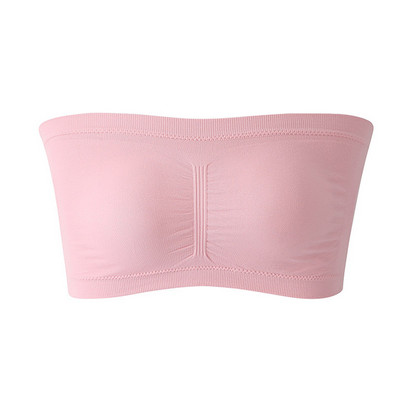 Ženski tubasti grudnjak bez naramenica, dvostruki slojevi, velika veličina, podstavljeni gornji dio, rastezljivi, bešavni, nevidljivi bandeau grudnjaci s punim pokrivačem