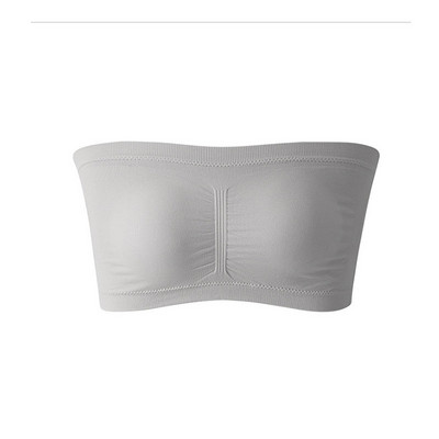 Ženski tubasti grudnjak bez naramenica, dvostruki slojevi, velika veličina, podstavljeni gornji dio, rastezljivi, bešavni, nevidljivi bandeau grudnjaci s punim pokrivačem