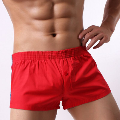Lenjerie pentru bărbați Boxeri din bumbac Pantaloni scurți largi colorați Chiloți pentru bărbați, scurti, mari, flexibili, respirabili, Boxeri, chiloți pentru acasă