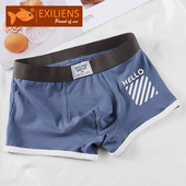 Boxer cu imprimeu din bumbac marca EXILIENS Lenjerie de corp pentru bărbați Ropa Interior Hombre Boxeri pentru bărbați Cuecas Masculinas Bărbați Calzoncillos M-3XL