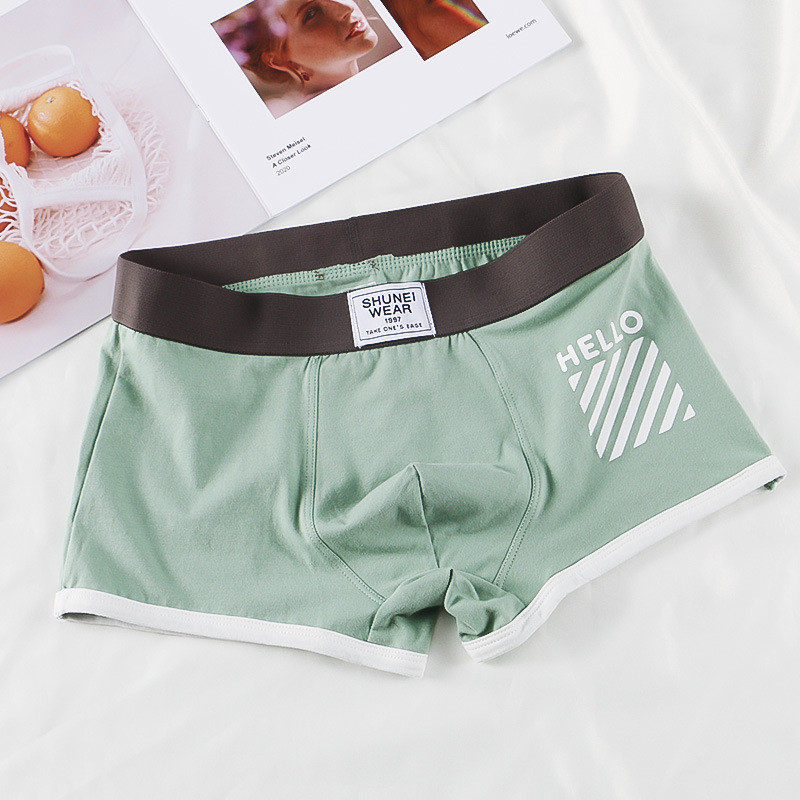 Boxer cu imprimeu din bumbac marca EXILIENS Lenjerie de corp pentru bărbați Ropa Interior Hombre Boxeri pentru bărbați Cuecas Masculinas Bărbați Calzoncillos M-3XL