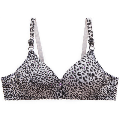 Bešavni grudnjaci za žene Push Up grudnjak Bežični grudnjak BC Cup Donje rublje Seksi grudnjak s leopard printom Top Intimno udobno donje rublje