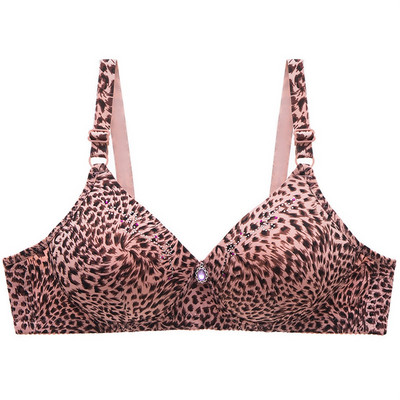 Bešavni grudnjaci za žene Push Up grudnjak Bežični grudnjak BC Cup Donje rublje Seksi grudnjak s leopard printom Top Intimno udobno donje rublje