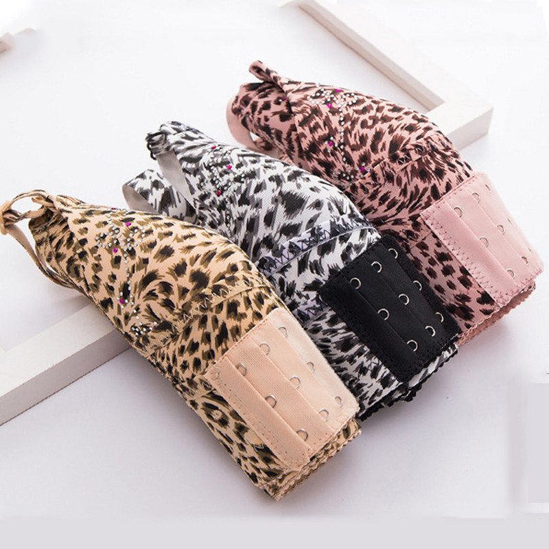 Bešavni grudnjaci za žene Push Up grudnjak Bežični grudnjak BC Cup Donje rublje Seksi grudnjak s leopard printom Top Intimno udobno donje rublje