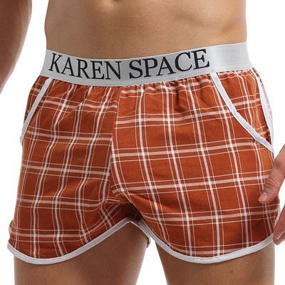 Îmbrăcăminte de plajă cu buzunar lateral Îmbrăcăminte sportivă pentru bărbați În carouri Negru Roșu Albastru Imbracăminte de plajă Trunchi respirabil Îmbrăcăminte de plajă Boxeri de înot elastic Îmbrăcăminte pentru bărbați