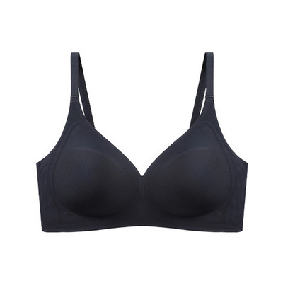 Ρίγα Χρώμα Αντίθεση Απαλή Υποστήριξη Γυναικεία Εσώρουχα Ημι-σταθερό Cup Pad Χωρίς Ατσάλινο Δαχτυλίδι Ρυθμιζόμενα λουράκια Gathered Γυναικείο σουτιέν