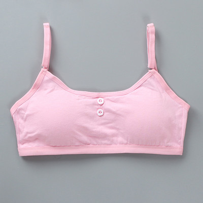 Tüdrukute puuvillane treeningrinnahoidja Õpilastele Eemaldatav rinnahoidja Spordirinnahoidjad Tüdrukute Aluspesu Kamisole Tüdrukute Tube Igapäevane Fitness