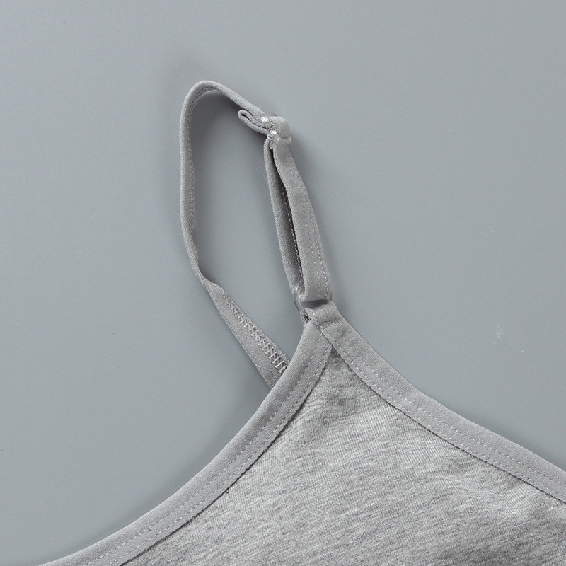 Tüdrukute puuvillane treeningrinnahoidja Õpilastele Eemaldatav rinnahoidja Spordirinnahoidjad Tüdrukute Aluspesu Kamisole Tüdrukute Tube Igapäevane Fitness