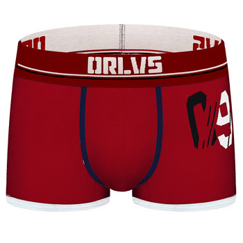 ORLVS Мъжко бельо Cotton Soft Men Boxer Sexy Panties Homme Boxers Panties Удобни мъжки гащи Cueca Man Boxer Shorts