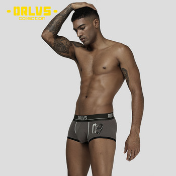 ORLVS Мъжко бельо Cotton Soft Men Boxer Sexy Panties Homme Boxers Panties Удобни мъжки гащи Cueca Man Boxer Shorts