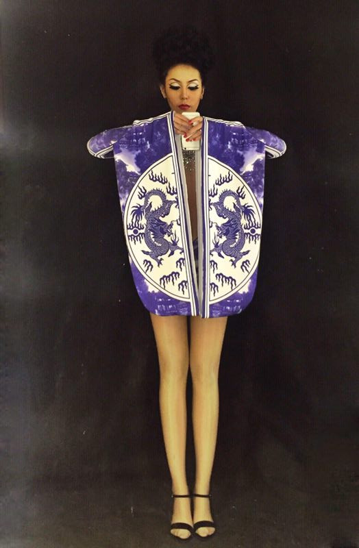 Body în stil chinezesc pentru scenă, petrecere în club de noapte, costum de sărbătorire, îmbrăcăminte pentru scenă, cântăreți DJ, dansator, ținută pentru femei