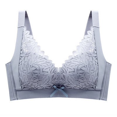 Primăvară și vară Sutien moale din latex din bumbac, fără inel de oțel, cupă subțire reglabilă, lenjerie de corp confortabilă, sutien adunat anti-cădere