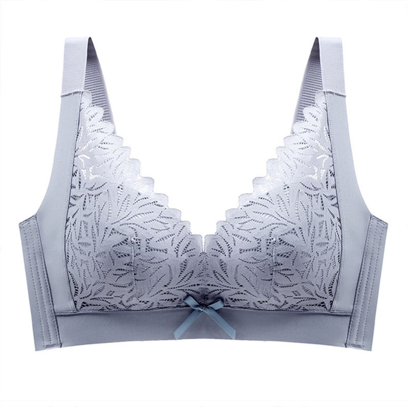 Primăvară și vară Sutien moale din latex din bumbac, fără inel de oțel, cupă subțire reglabilă, lenjerie de corp confortabilă, sutien adunat anti-cădere