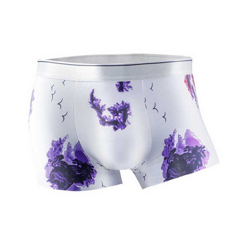 Ανδρικά εσώρουχα μεγάλου μεγέθους Ice Silk Boxer Summer Breathable Ultra-thin Smooth Ice Silk Boxer Personalized Tide Boxer Short