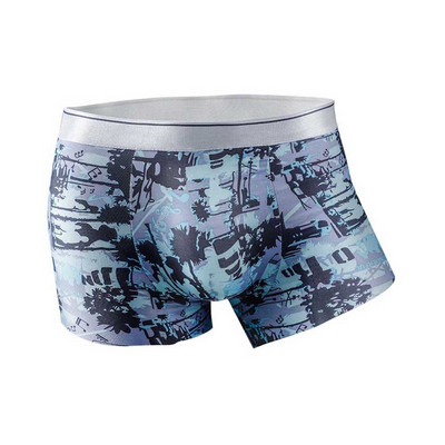 Ανδρικά εσώρουχα μεγάλου μεγέθους Ice Silk Boxer Summer Breathable Ultra-thin Smooth Ice Silk Boxer Personalized Tide Boxer Short