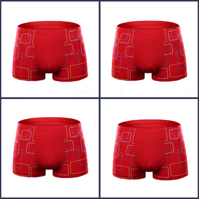 Ανδρικά εσώρουχα Εσώρουχα Μόδα μπόξερ Σορτς Ανδρικά Αναπνεύσιμα Ανδρικά Σέξι Σετ Μοντέλο Σώβρακα Μεγάλο Μέγεθος Παρτίδα Μαλακό 2XL-7XL