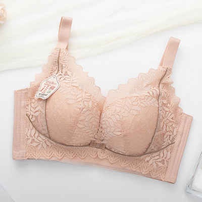 Sutien fără inel de oțel pentru femei Sweet Girl Top cu tub Sân mic din dantelă Wrap Piept Aduna lenjerie de corp Cupă subțire Sutien confortabil, respirabil