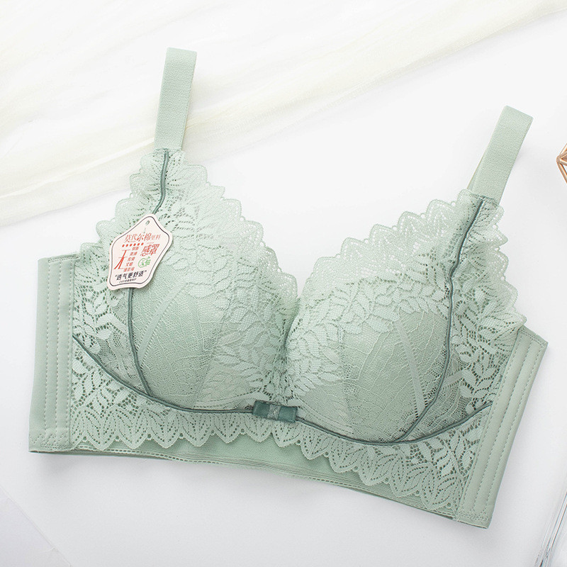 Sutien fără inel de oțel pentru femei Sweet Girl Top cu tub Sân mic din dantelă Wrap Piept Aduna lenjerie de corp Cupă subțire Sutien confortabil, respirabil