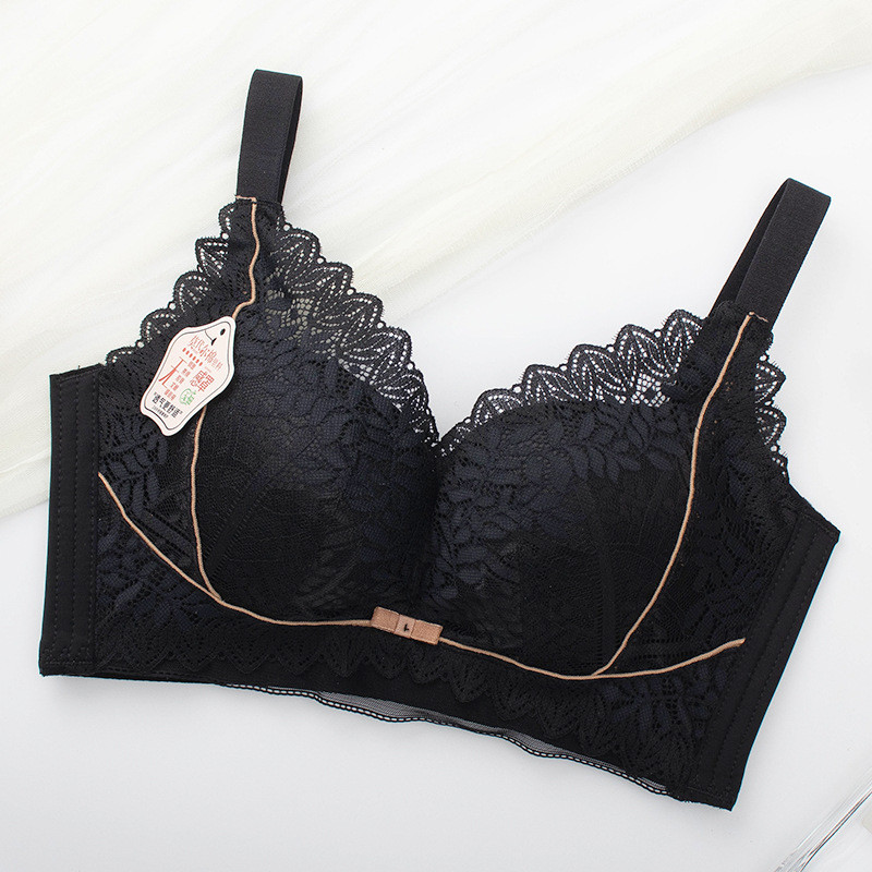 Sutien fără inel de oțel pentru femei Sweet Girl Top cu tub Sân mic din dantelă Wrap Piept Aduna lenjerie de corp Cupă subțire Sutien confortabil, respirabil