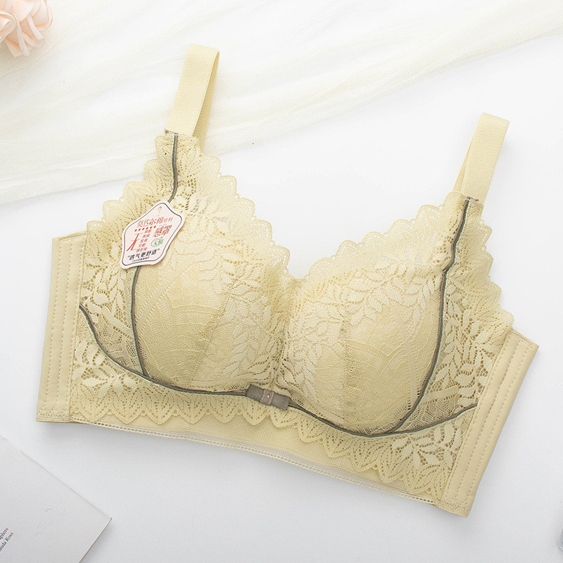 Sutien fără inel de oțel pentru femei Sweet Girl Top cu tub Sân mic din dantelă Wrap Piept Aduna lenjerie de corp Cupă subțire Sutien confortabil, respirabil