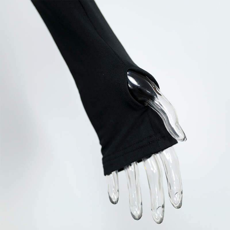 Slergiri μαύρη φερμουάρ μπροστά ψηλόμεσο κορμάκι 2020 άνοιξη φθινόπωρο, γυναικεία μακρυμάνικη λαιμόκοψη streetwear slim skinny body γυναικείο