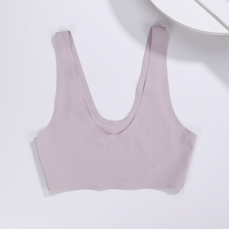Sutien fără cusături fără cusături Sutien sport fără cusături în spate U, fără fir, îmbrăcăminte de antrenament pentru fete tinere Sutien sport dintr-o bucată