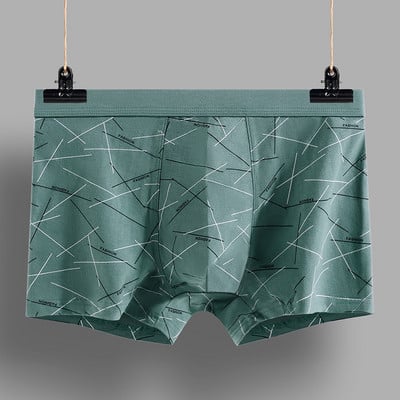 [Bloom the love] Brand Line Lenjerie de corp din bumbac Bărbați Boxer Homme Boxeri pentru bărbați Chiloți Bărbați Cuecas Masculina Calzoncillos Hombre L-3XL